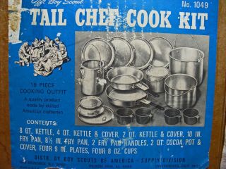 Vintage - Official Boy Scout Trail Chef Cook Kit - No.  1049
