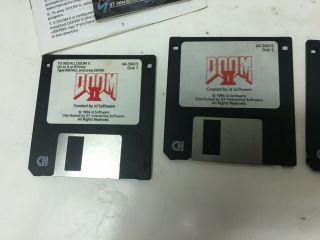 Vintage DOOM 2 PC BIG BOX Complete Game 3.  5 