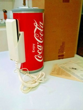 Coca - Cola RARE Vintage Paul Nelson Push Button Telephone Coke Can OLD STOCK 2