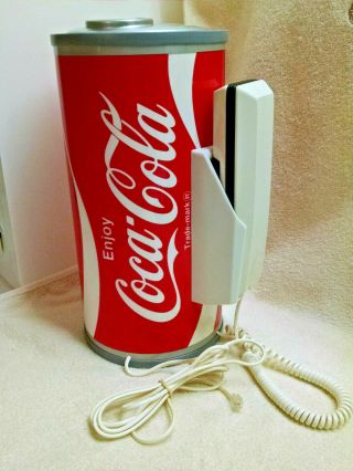 Coca - Cola RARE Vintage Paul Nelson Push Button Telephone Coke Can OLD STOCK 3