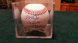 Mike Trout Signed Autograph Mlb Holo Rare Auto Baseball Inscribed " 12 Al Roy "