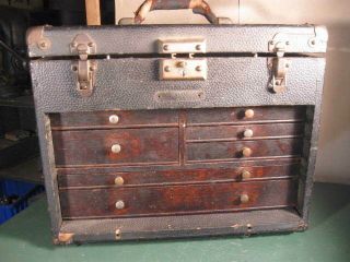 Old Vintage Machining Tools Machinist Tool Chest Solid Shape.