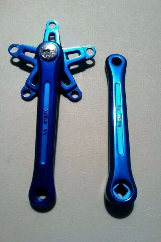 Rate Bmx Suntour Vx 170mm Cranks Blue Old School Vintage 1980s