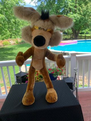 Vintage 24k Special Effects Wile E.  Coyote 30 " Plush 1993 Warner Poseable Vtg 93