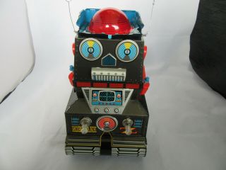 Vintage Rare 1960 ' s Robotank Z Nomura Japan Tin Litho Robot Toy w/ Orig.  Box 2
