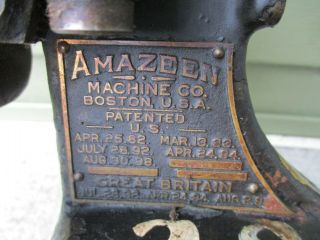 Antique Industrial Leather Skiving Machine - AMAZEEN Machine Co - Belt Driven 2