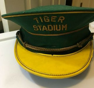 Rare 1968 Detroit Tigers Ushers Hat From Tiger Stadium Rare