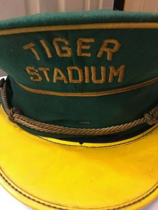 Rare 1968 Detroit Tigers USHERS HAT FROM TIGER STADIUM RARE 2