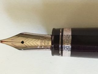 OMAS 360 Fountain Pen - Rare Erasmus Mundus CLE certified edition - Burgundy 7