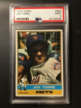 1976 Topps Joe Torre 585 Psa 9 Low Pop Rare