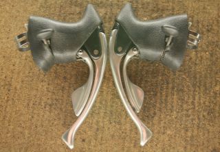 Vintage 1992 Campagnolo Record 2 x 8 speed brakes brake shifting levers set 6
