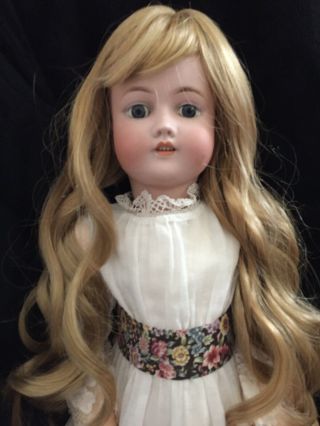 Antique Cm Bergmann S&h Bisque Head Doll Marked 3