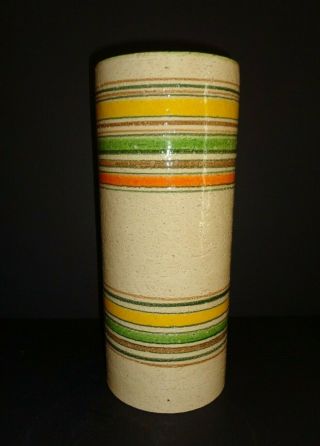 Vintage Aldo Londi for Bitossi Rosenthal Netter 257/2 Banded Pottery Vase Italy 4