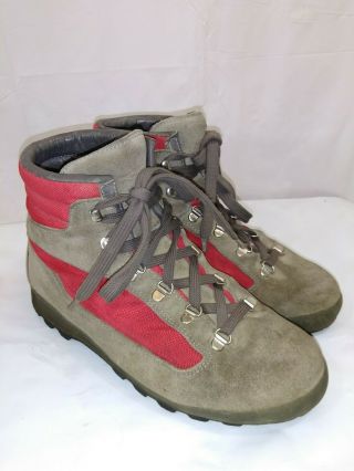 Vintage Vasque Womens Mountain Trail Hiking Boots Size Us 8.  5 M Gray Red