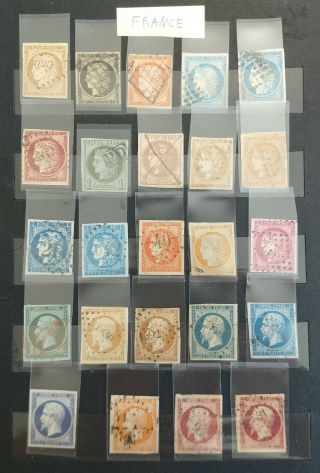 France - 1849 - 1949,  Rare Stamps Collection; Used/unused; Album/ Stockbook