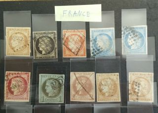 France - 1849 - 1949,  Rare Stamps Collection; Used/Unused; Album/ Stockbook 2