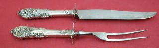 Sir Christopher By Wallace Sterling Silver Steak Carving Set 2pc Knife & Fork