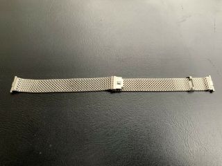 Vintage Jb Champion Nasa 19mm Stainless Steel Mesh Bracelet Band Straight Ends