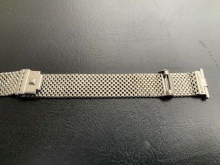 Vintage JB Champion NASA 19mm Stainless Steel Mesh Bracelet Band Straight Ends 4