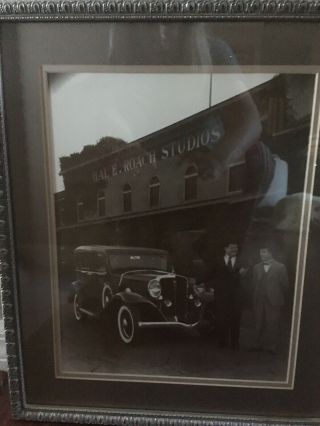 Laurel And Hardy 1931 Vintage B/w Studebaker Photo Hal Roach Studios Culver City