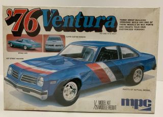 Vintage 1975 Mpc Pontiac ‘76 Ventura Gto 1/25 Model Kit I - 7603 Rare