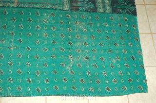 Vintage Kantha Quilt Hand Sewn 60 x 90 