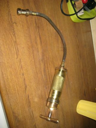 Vintage ENOTS Large Size Flexible Grease or Oil Gun for Rolls - Royce or Bentley 4