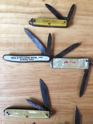 OLD VINTAGE 19 POCKET KNIVES ADVERTISING BOY SCOUT FISHING HUNTING CAMPING 5