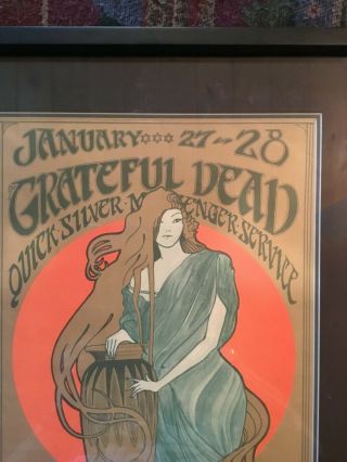 Rare,  Grateful Dead Signed Family Dog 45 Poster.  Beautifully framed and matted 2