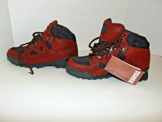 Vintage K - Swiss Hiking Boots Us Women’s Size 7.  5 Brown Leather Trail Shoes