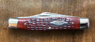 Vintage Case Xx 6375 Red Bone Stockman Rare Old Folding Knives 10 Dot 1970
