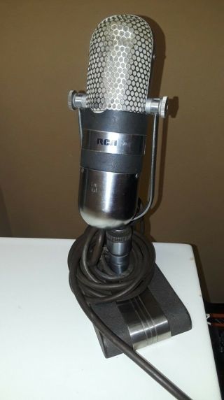 Rare Vintage Rca 77 - Dx Polydirectional Ribbon Microphone - Chrome