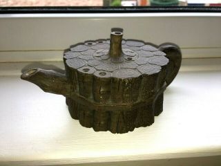 Antique Vintage Chinese Yixing Zisha Clay Teapot Rare Unusual Design Lovely