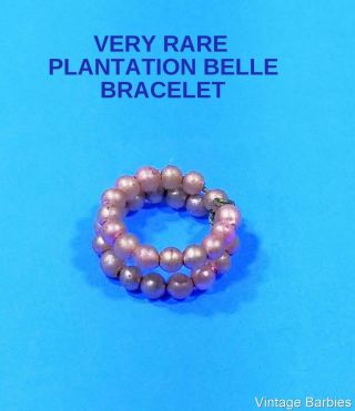 Rare Barbie Doll Plantation Belle 966 Pink Snake Bracelet Vintage 1960 