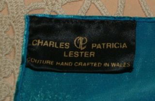 Charles & Patricia Lester Silk Rayon Scarf Couture Hand Crafted Wales Iridescent 3