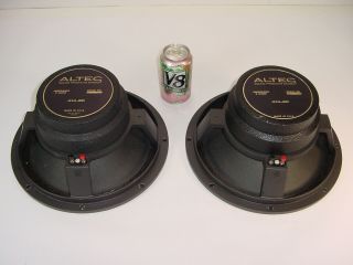 2 Vintage Altec 414 - 8c 414 Vott Black 12 " Low Frequency Woofer Speaker Pair 8Ω