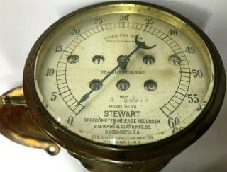Vtg.  1911 Stewart Speedometer Mileage Recorder (26) Stewart & Clark Mfg.  Chicago