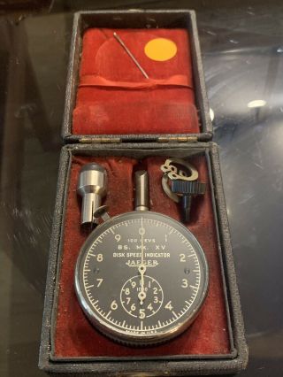 Vintage Jaeger Watch Co.  Us Navy Disk Speed Indicator Tachometer