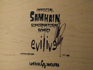 MISFITS SAMHAIN DANZIG Spirit Boards - Ouija Boards Signed & numbered VERY RARE 7