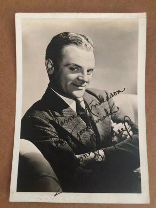 James Cagney Rare Early Vintage Autographed Photo White Heat Yankee Doodle Dandy