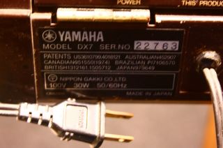 EMS YAMAHA DX - 7 Vintage synthesizer With Two ROM cartridge case 11
