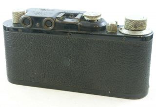 Vintage BLACK Leica II w/Nickel ELMAR 1:3.  5 F=50mm Lens and Leica Case 2