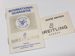 Vintage Breitling Navitimer International Garantee
