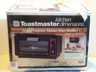 Vintage Rare Toastmaster Under Cabinet Toaster Broiler Oven Model 355