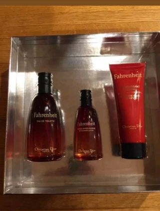 Fahrenheit By Christian Dior - 100 Ml Edt,  50 Ml After Shave Vintage Edt Set