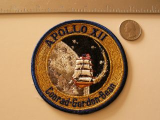 Vintage Apollo 12 (xii) Crew Souvenir Embroidered " Sparky " Patch Nasa Rare