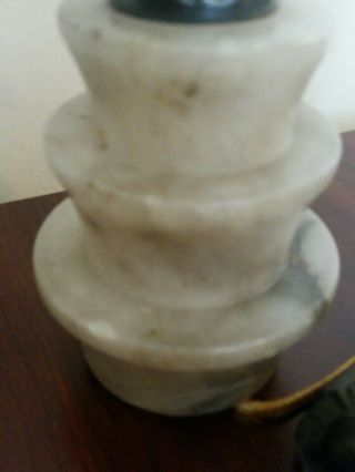 VINTAGE J.  B.  Hirsch Harlequin Dancer Alabaster Lamp & Candle Holder 1920 ' s 11