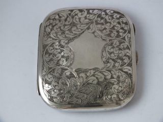 Very Pretty Hand - Engraved Sterling Silver Cigarette Case 1920/ L 8.  8 cm/ 96 g 2