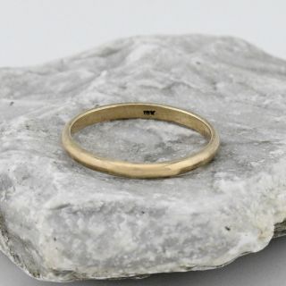 10k Yellow Gold Vintage Large Wedding Band/ring Size 12