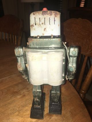 ALPS TV TELEVISION SPACEMAN TIN METAL TOY ROBOT Vintage Japan 3